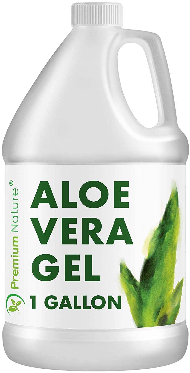 Premium Nature Pure Aloe Vera Gel For Face & Dry Skin, Sunburn Relief, Aloe Vera Gel for Skin Moisturizer Aloe Vera Gel from Aloe Vera Plant Aloe Vera Gel for Hair Aloe Vera Oil Aloe Gel 1 Gallon - Concordia Style Boutique