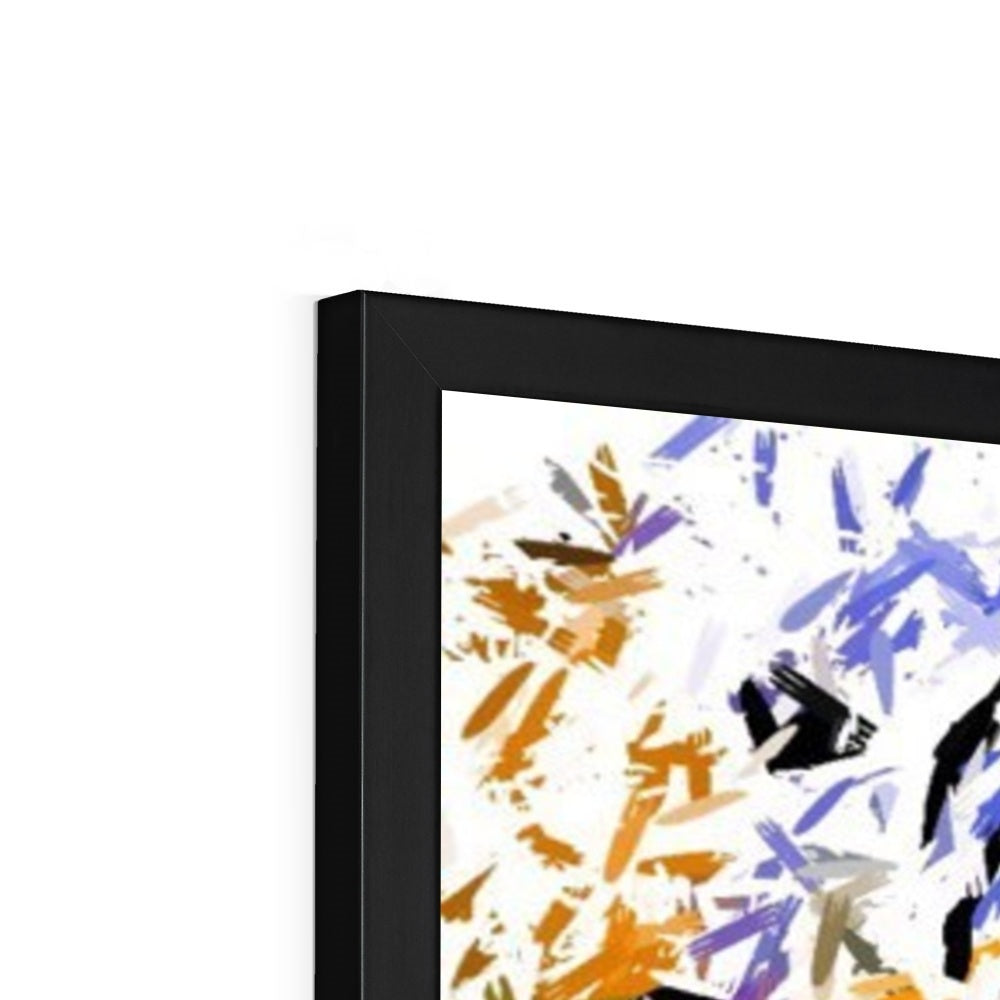 Woman in Color Framed Print