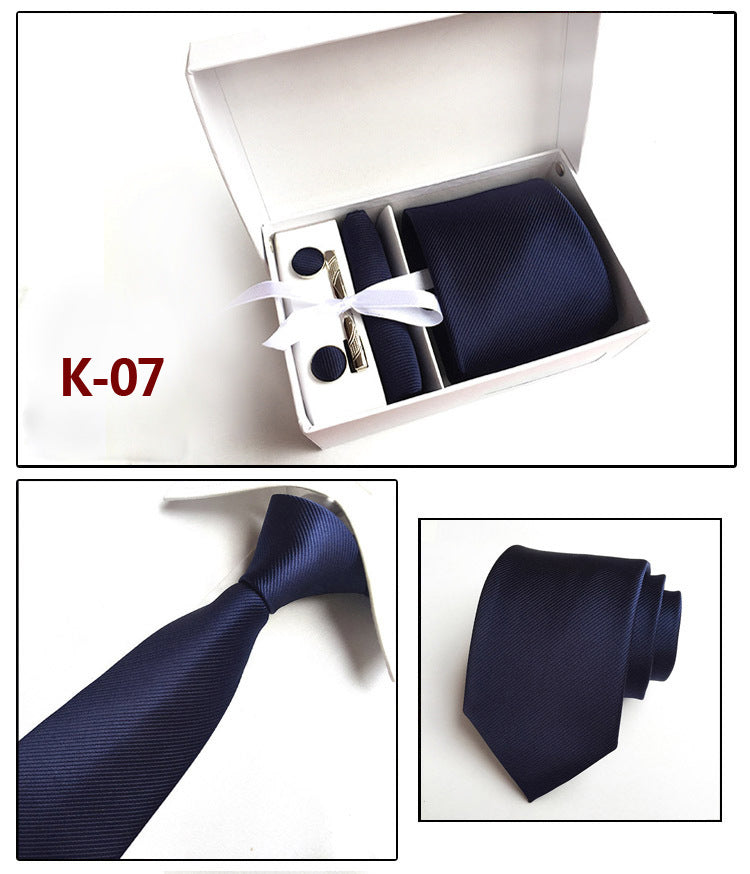 Factory Men's Tie Spot Gift Box 6 Pieces Set Team Necktie Business Formal Wear Tie