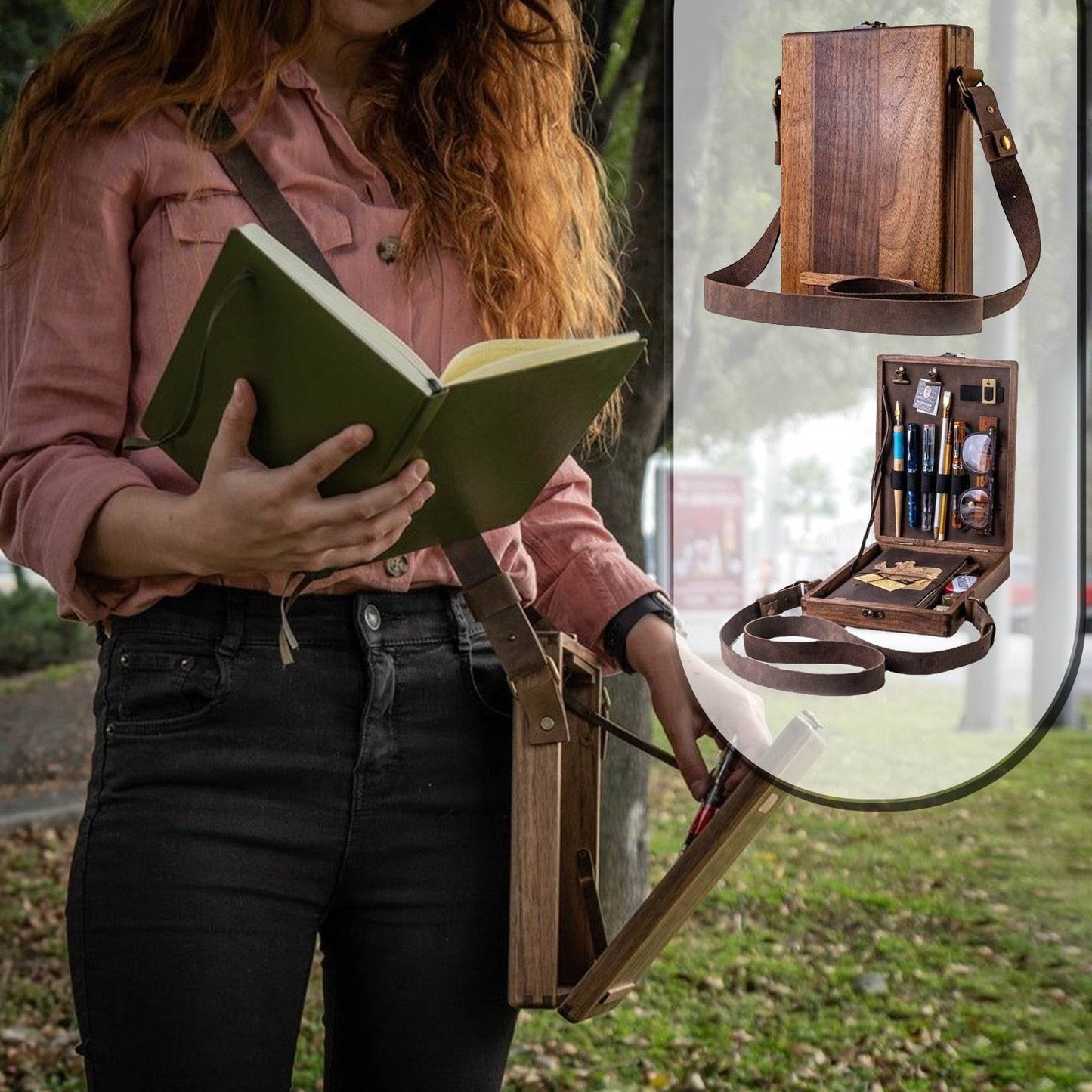 Messenger Wood Box - Concordia Style Boutique