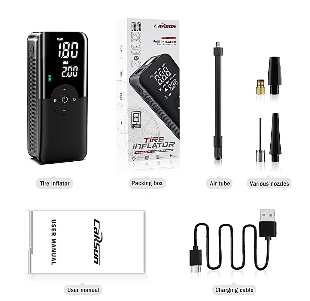 Portable Electric Tire Inflator - Premium from Concordia Style Boutique - Just $63.71! Shop now at Concordia Style Boutique