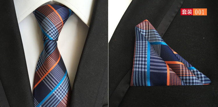 SOURCE Factory in Stock Supply Polyester Large Waist Flower Suit Tie Men's Pocket Square Suit