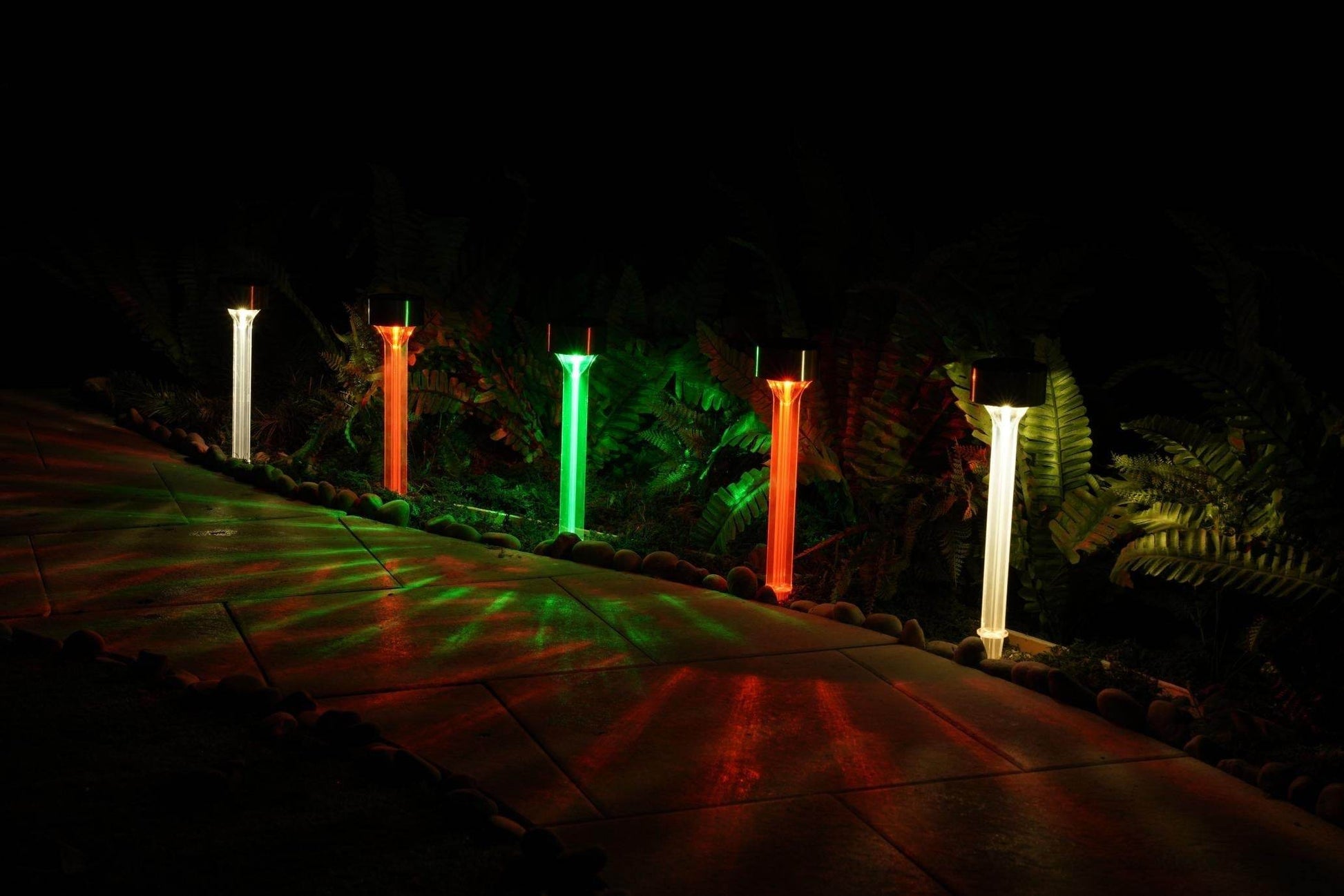 Solar Landscape Lights - Transparent Decorative Waterproof - 10 Pack Solar Powered Pathway Lights - Concordia Style Boutique