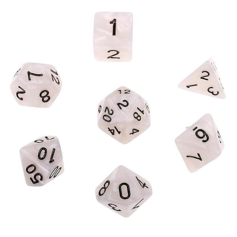 Fluorescent RPG Dice Set - Concordia Style Boutique