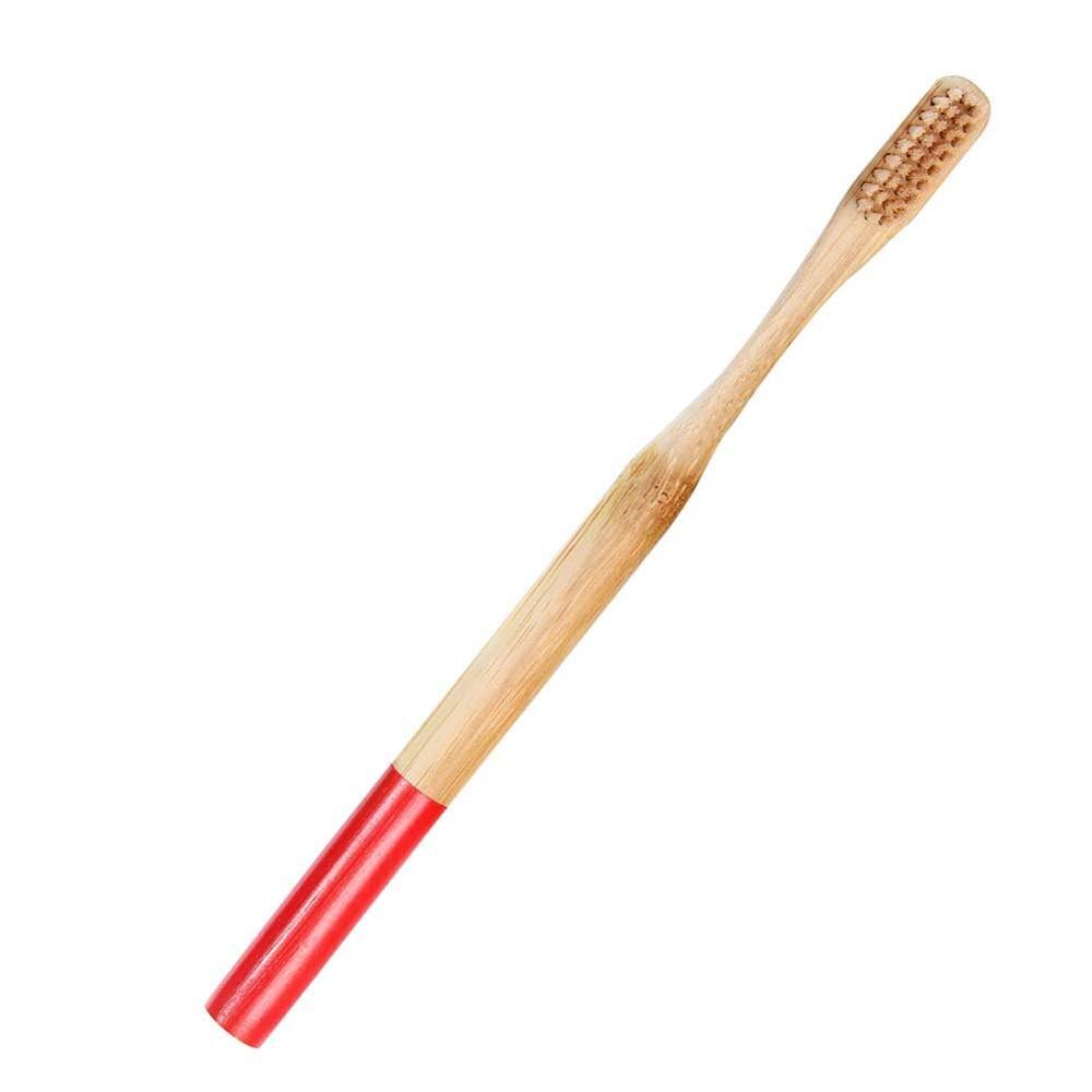 Eco-Friendly Natural Bamboo Charcoal Toothbrush Soft Bristle Wooden Handle Adult Teeth Clean Travel Tooth Brush - Concordia Style Boutique