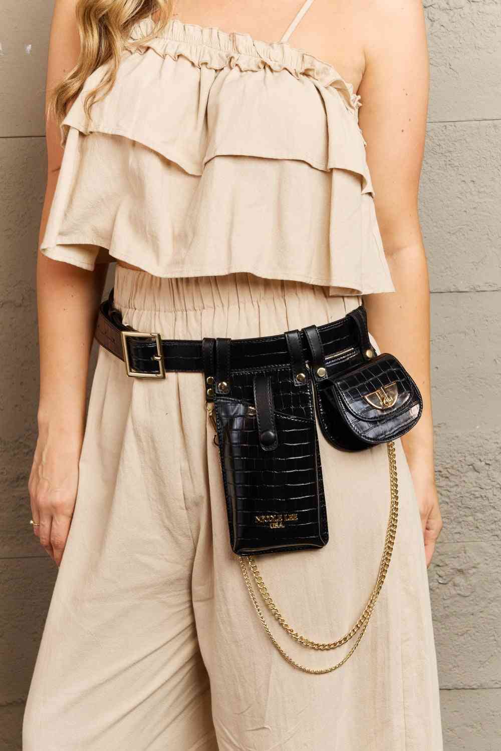 Nicole Lee USA Aurelia Belt Bag - Premium bag from Trendsi - Just $36! Shop now at Concordia Style Boutique