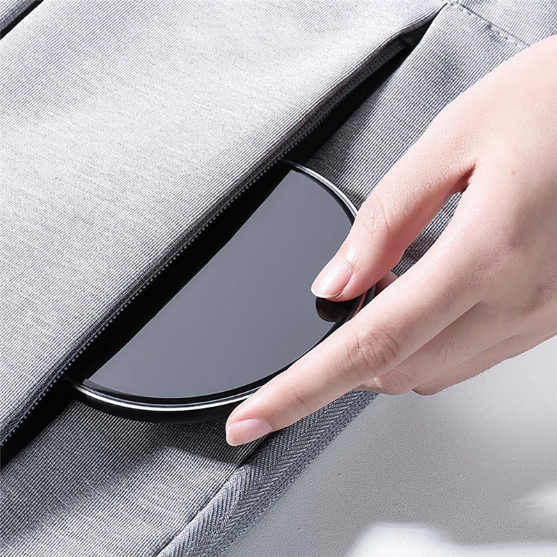 ROCK Metal 15W 10W Wireless Charger Mirror Fast Charging for iPhone 8 X XR XS Max Samsung S10 S9 Desktop Wireless Charger Pad - Premium from Concordia Style Boutique - Just $19.19! Shop now at Concordia Style Boutique