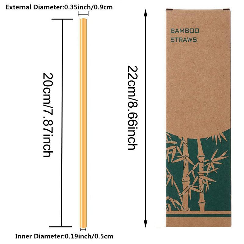 Natural organic bamboo straw - Concordia Style Boutique