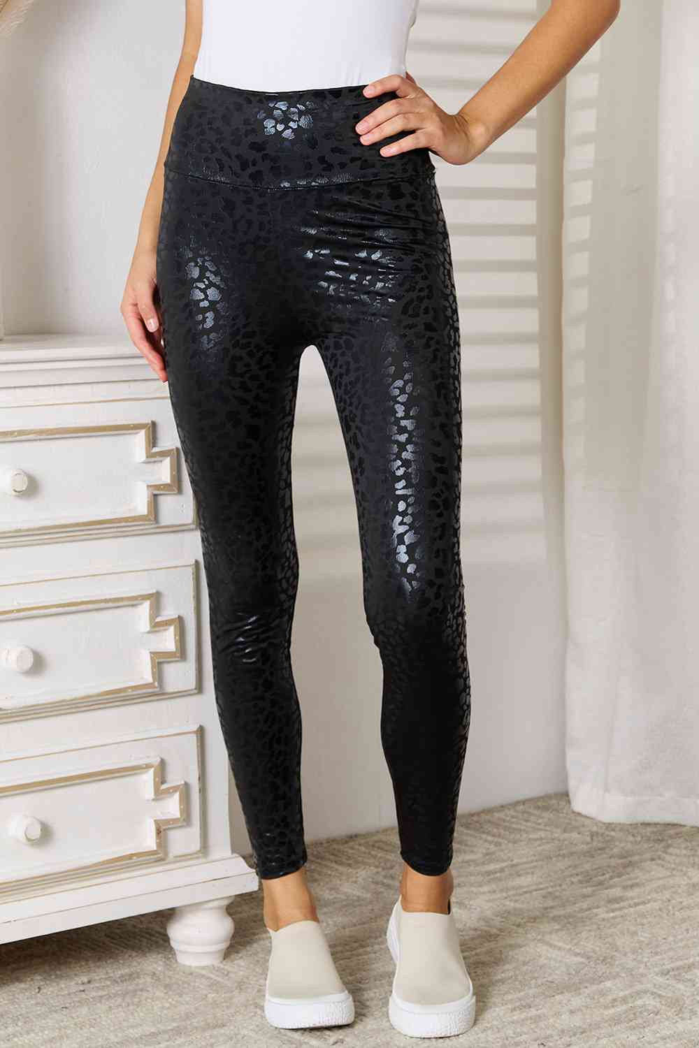Double Take High Waist Leggings - Premium leggings from Trendsi - Just $19.20! Shop now at Concordia Style Boutique