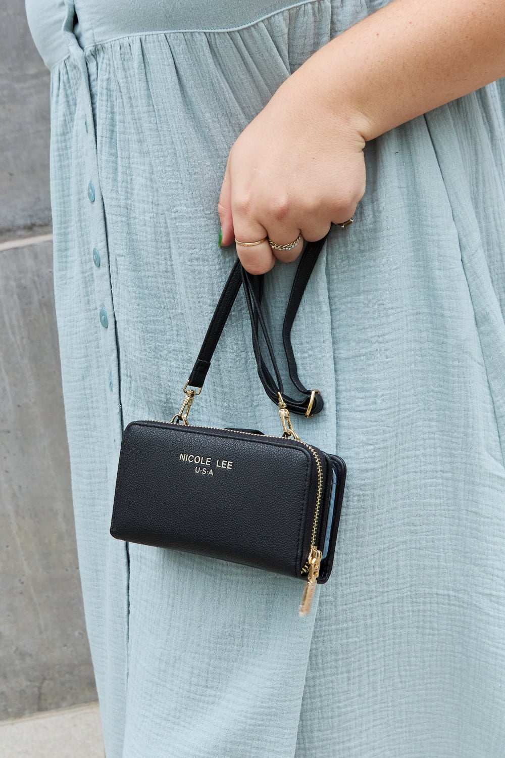Nicole Lee - Shipped from USA - Two-Piece Crossbody Phone Case Wallet - Premium from Trendsi - Just $28.90! Shop now at Concordia Style Boutique