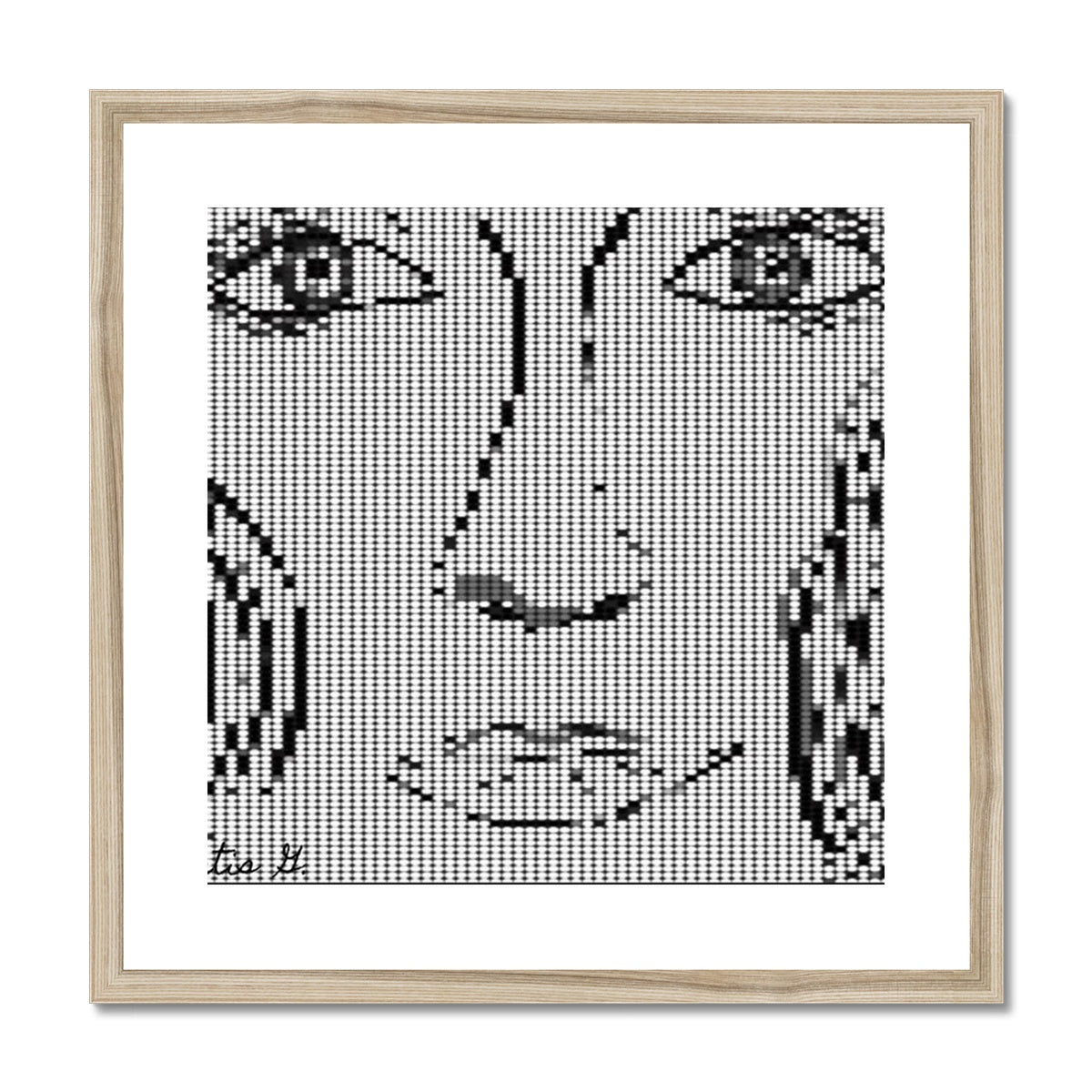 Digital Woman Framed & Mounted Print