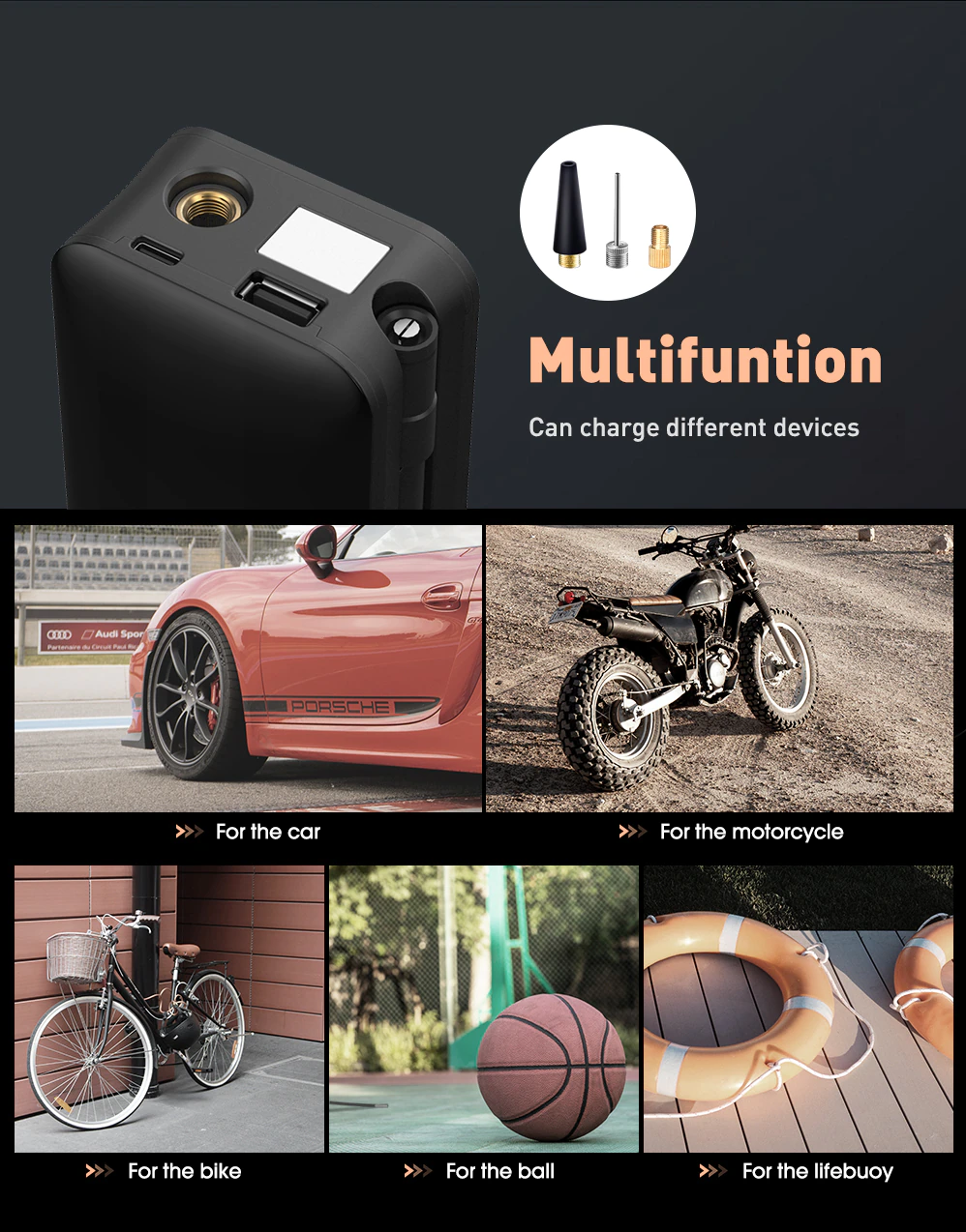 Portable Electric Tire Inflator - Premium from Concordia Style Boutique - Just $63.71! Shop now at Concordia Style Boutique