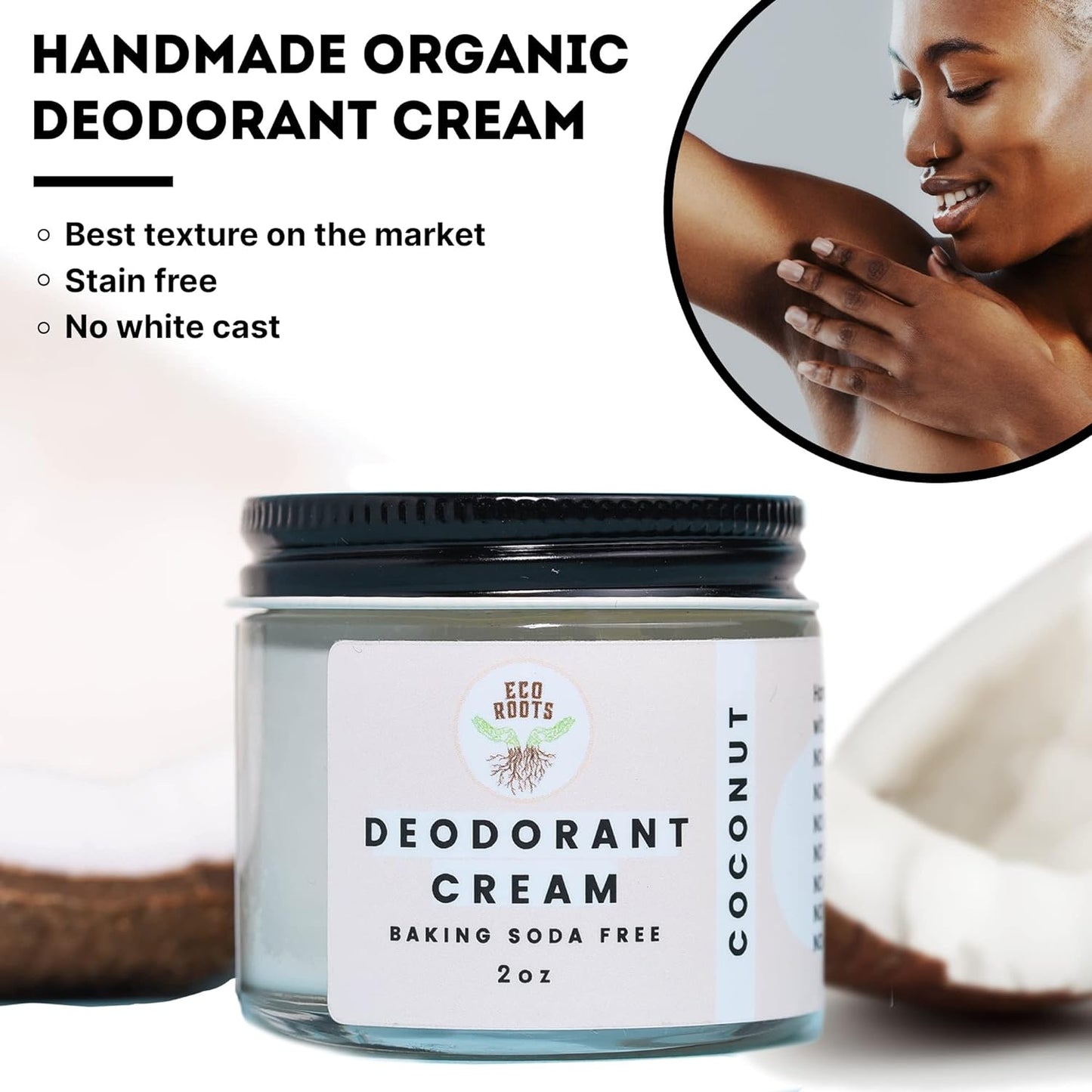 Natural Deodorant for Women & Men | Organic Deodorant Cream Non Aluminum | Baking Soda Free Healthy Deoderant for Body & Private Parts | All Vegan Pit Paste Zero Sweat | Coconut Scent - Premium Deodorant from Concordia Style Boutique - Just $26.79! Shop now at Concordia Style Boutique