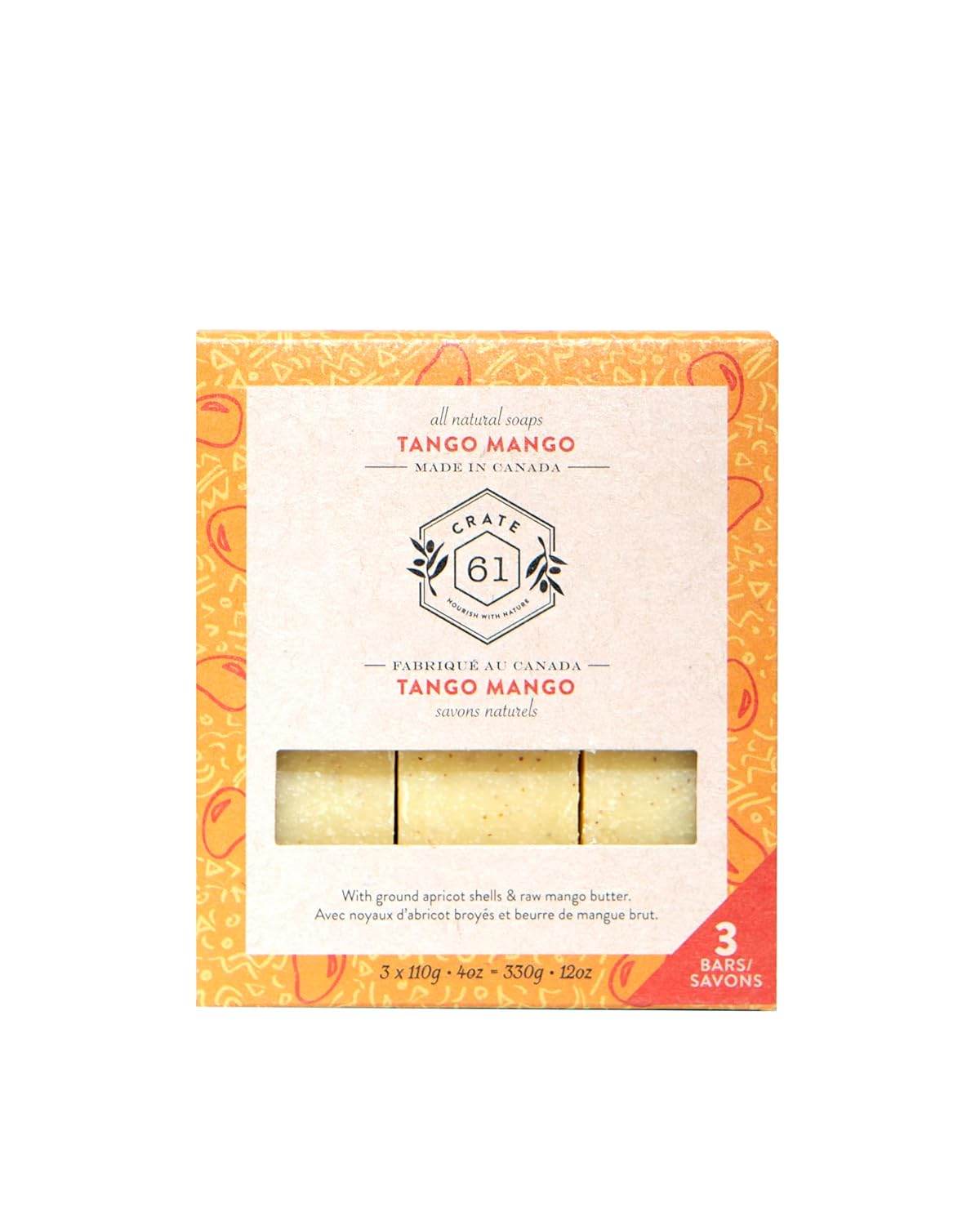 Crate 61, Handmade Vegan Natural Bar Soap - Cold Pressed For Face And Body, With Premium Essential Oils, Eucalyptus & Peppermint For Men And Women 3 Pack (Eucamint) - Concordia Style Boutique