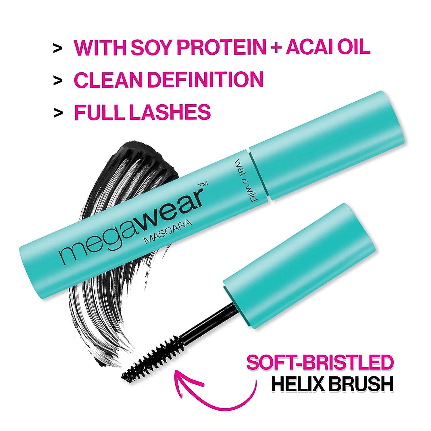 Wet n Wild Enhance and Define Megawear Mascara, Black, 1 Oz, 0.24 Fl Oz (Pack of 1) (C136) - Concordia Style Boutique
