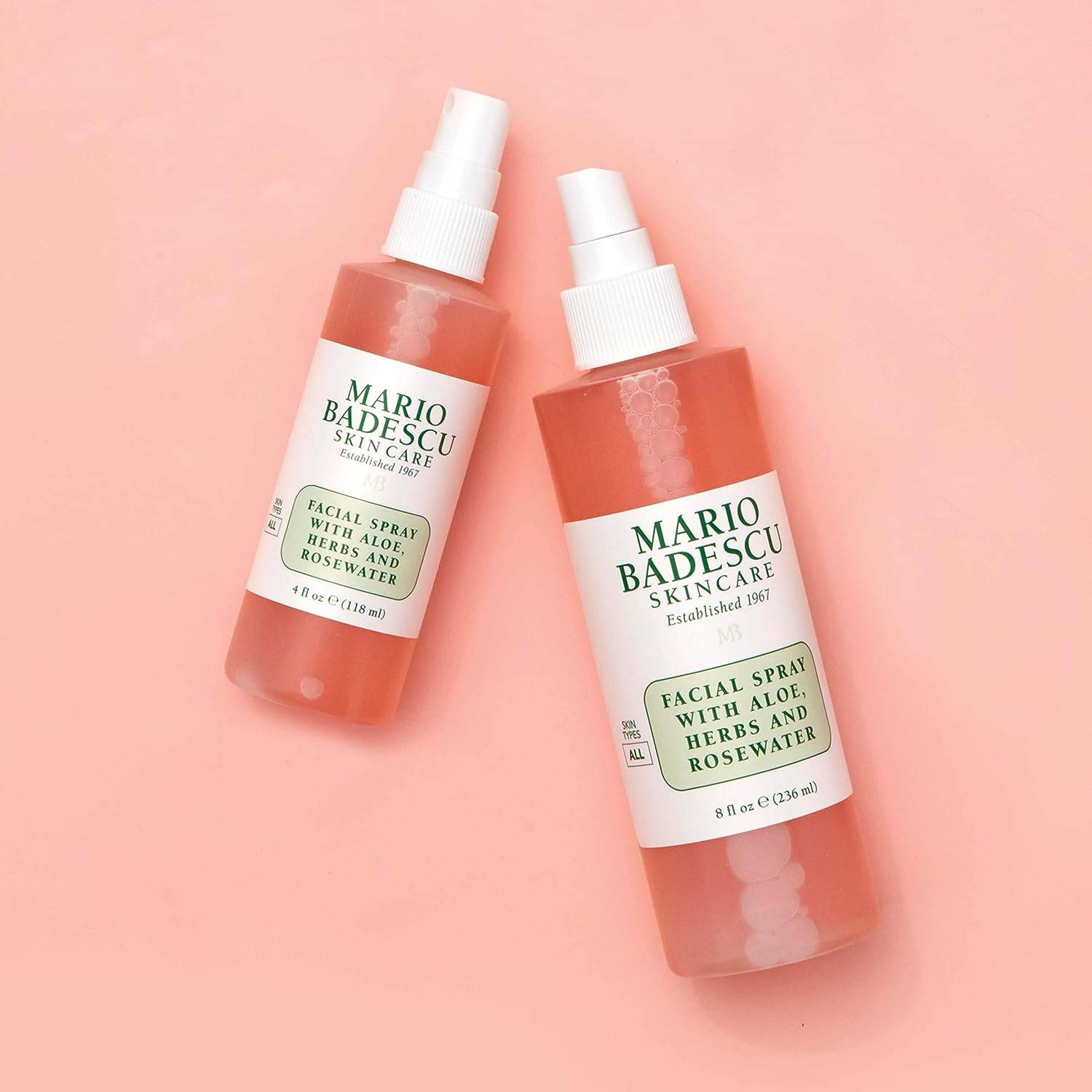 Mario Badescu Facial Spray with Aloe, Herbs and Rose Water for All Skin Types, Face Mist that Hydrates, Rejuvenates & Clarifies - Concordia Style Boutique