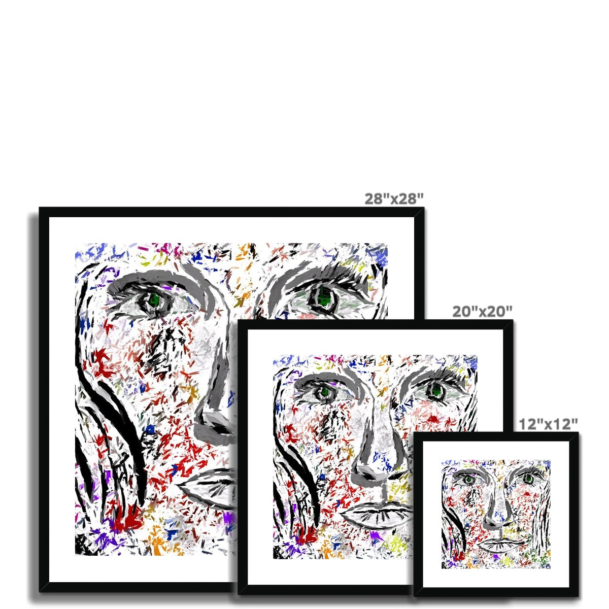 Woman in Color - Framed & Mounted Print