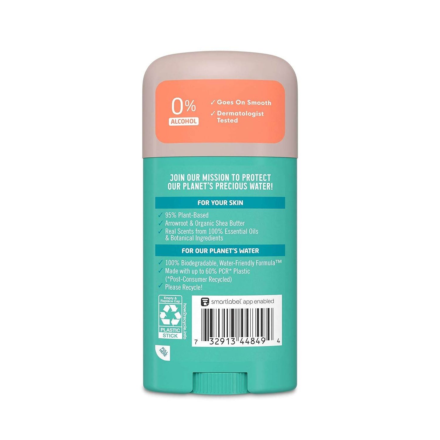Seventh Generation Aluminum-Free Deodorant Fresh Citrus Scent Biodegradable Formula 2.65 oz - Concordia Style Boutique