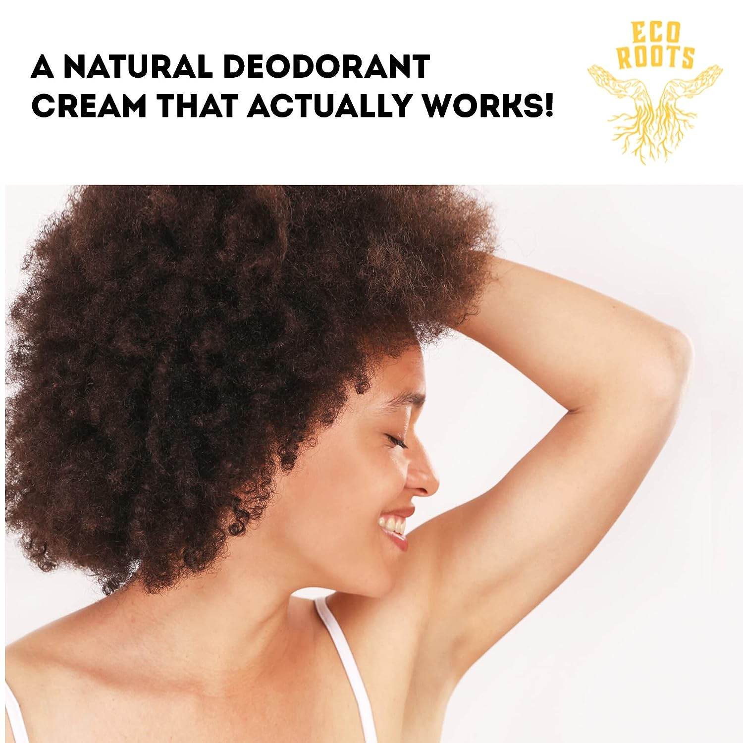 ECO ROOTS - Natural Deodorant for Women & Men | Organic Deodorant Cream Non Aluminum | Baking Soda Free Healthy Deoderant for Body & Private Parts | All Vegan Pit Paste Zero Sweat | Coconut Scent - Concordia Style Boutique