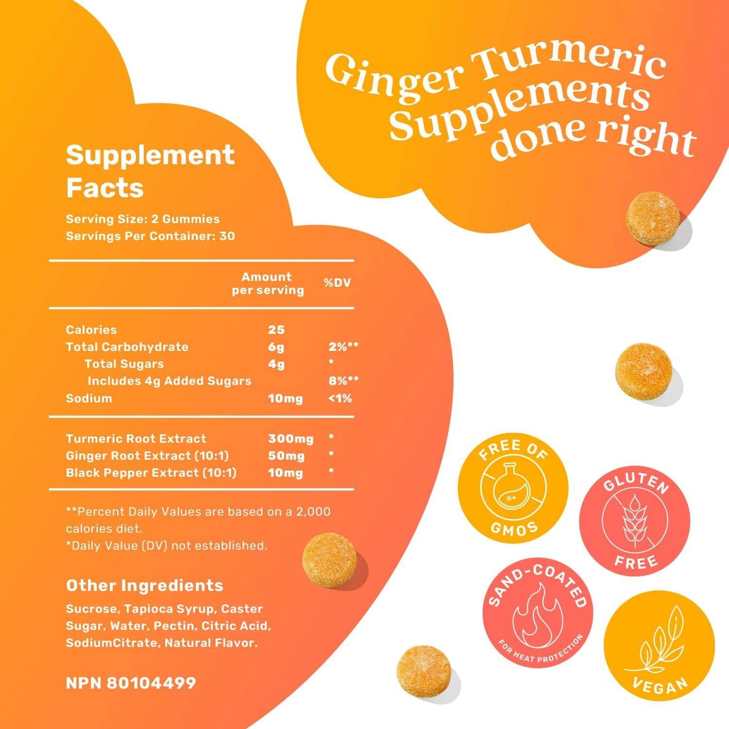 BeLive Turmeric Curcumin with Black Pepper & Ginger - 60 Gummies I Turmeric and Ginger Supplement for Immune Support, Healthy Skin, and Joint Health - Tropical Flavor - Concordia Style Boutique