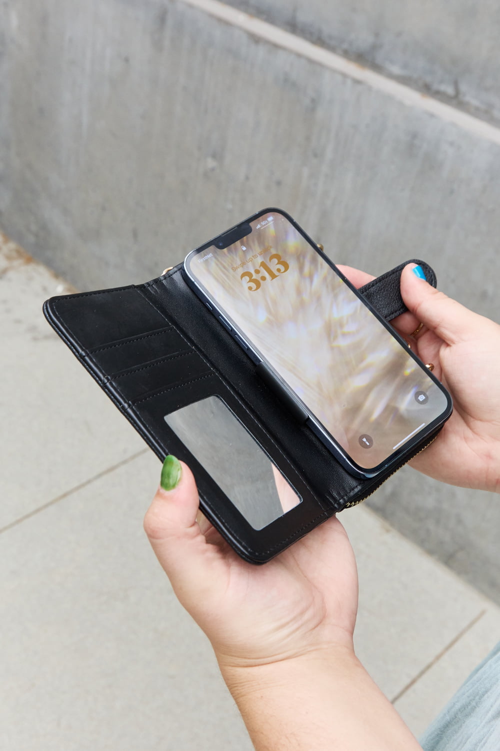 Nicole Lee USA Two-Piece Crossbody Phone Case Wallet - Premium from Trendsi - Just $28.90! Shop now at Concordia Style Boutique
