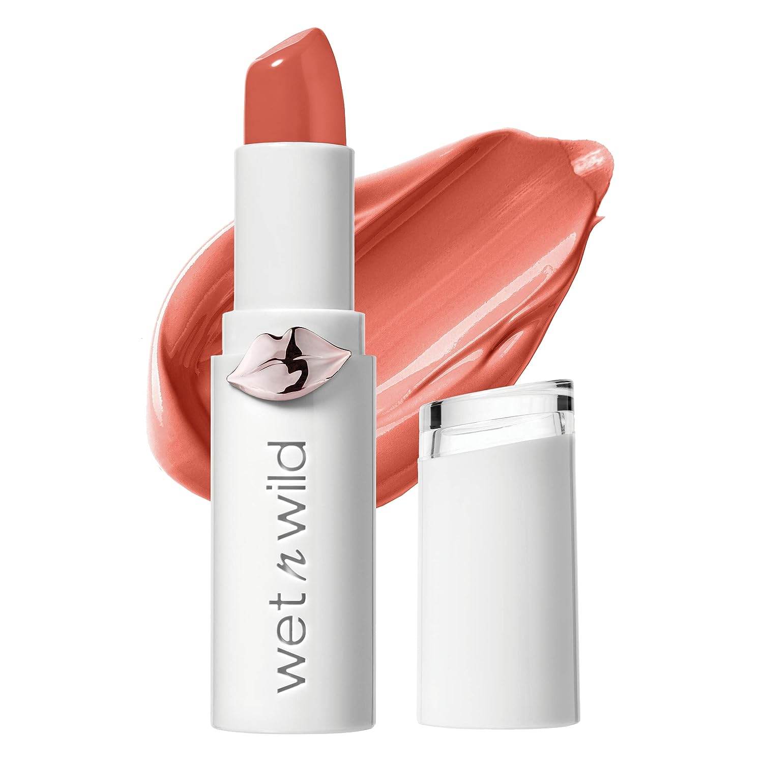 Wet n Wild Lipstick - Mega Last High -Shine Lipstick - Lip Color Makeup - Bright Pink Pinky Ring - Concordia Style Boutique