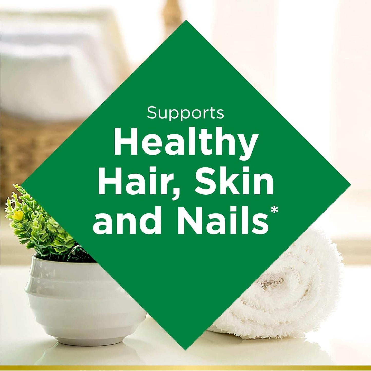Nature's Bounty Biotin, Supports Healthy Hair, Skin and Nails, 10,000 mcg, Rapid Release Softgels, 120 Ct - Concordia Style Boutique