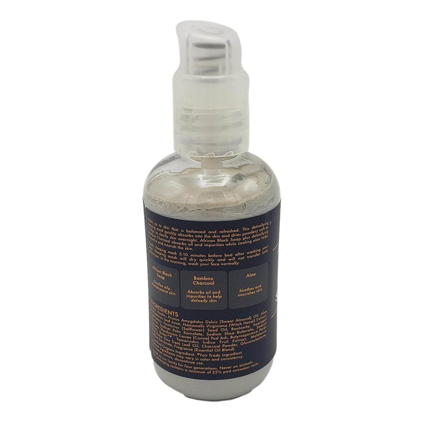 African Black Soap Bamboo Charcoal Detoxifying Sleeping Mask - Concordia Style Boutique