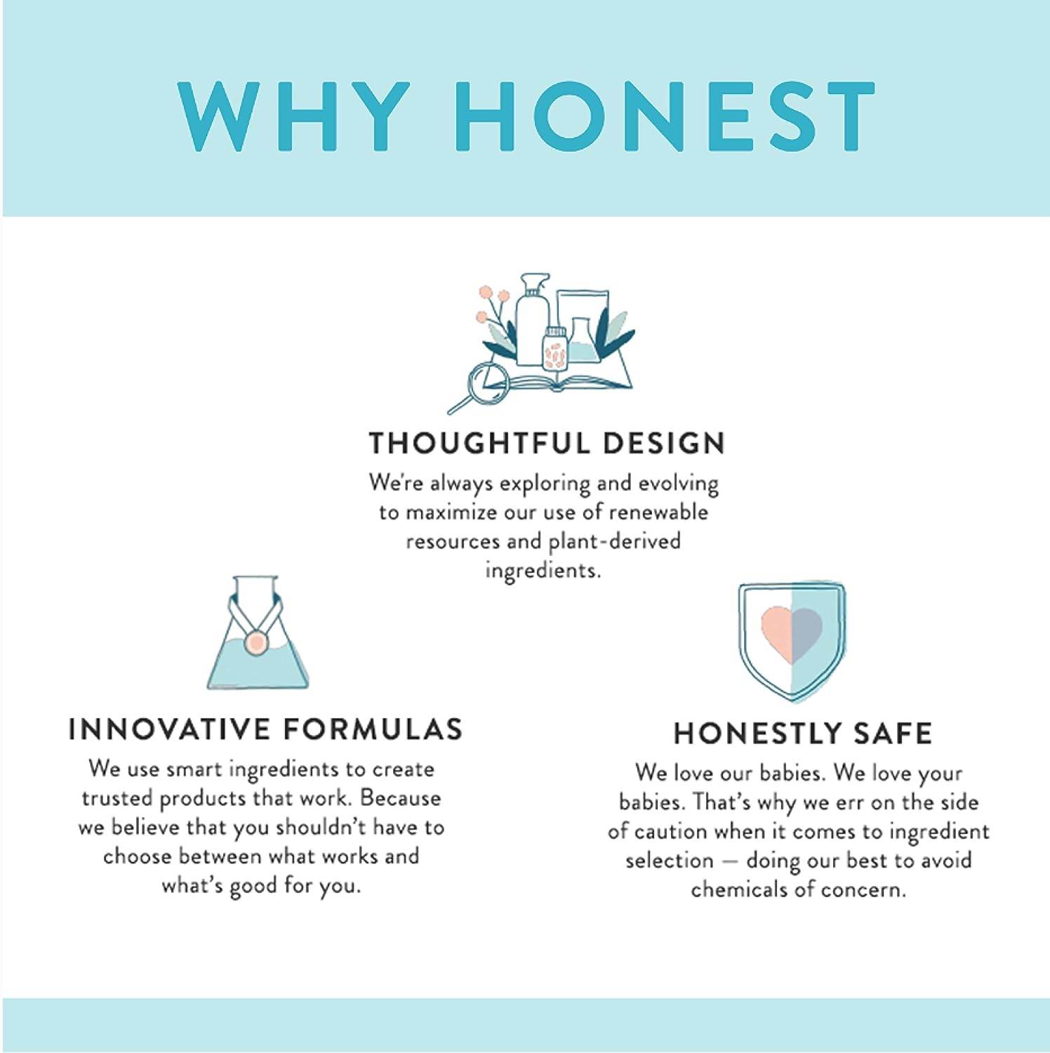 The Honest Company Clean Conscious Diapers | Plant-Based, Sustainable | Above It All + Pandas | Club Box, Size Newborn, 76 Count - Concordia Style Boutique