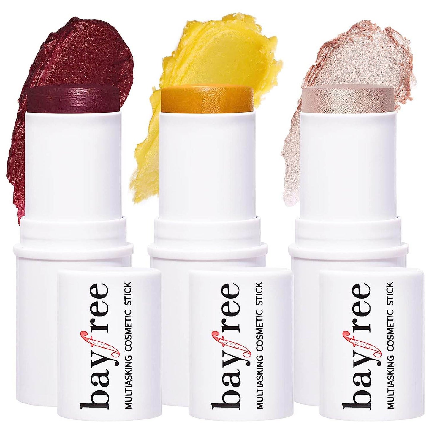 Multi Stick Trio Face Makeup, Cream Blush Stick for Cheeks & Lips, Contour Stick & Highlighter Makeup Sticks for All Skin - Concordia Style Boutique