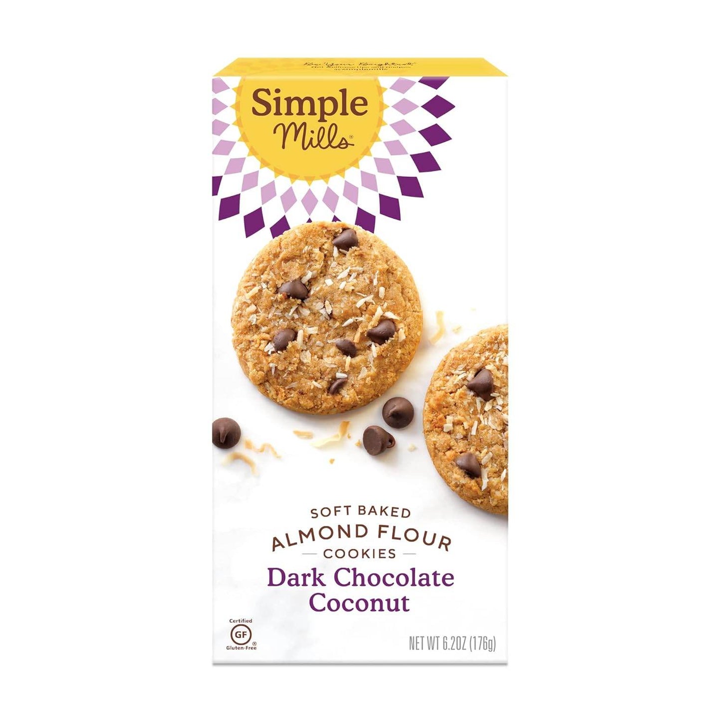 Simple Mills Almond Flour Crunchy Cookies, Chocolate Chip - Gluten Free, Vegan, Healthy Snacks, Made with Organic Coconut Oil, 5.5 Ounce (Pack of 1) - Concordia Style Boutique