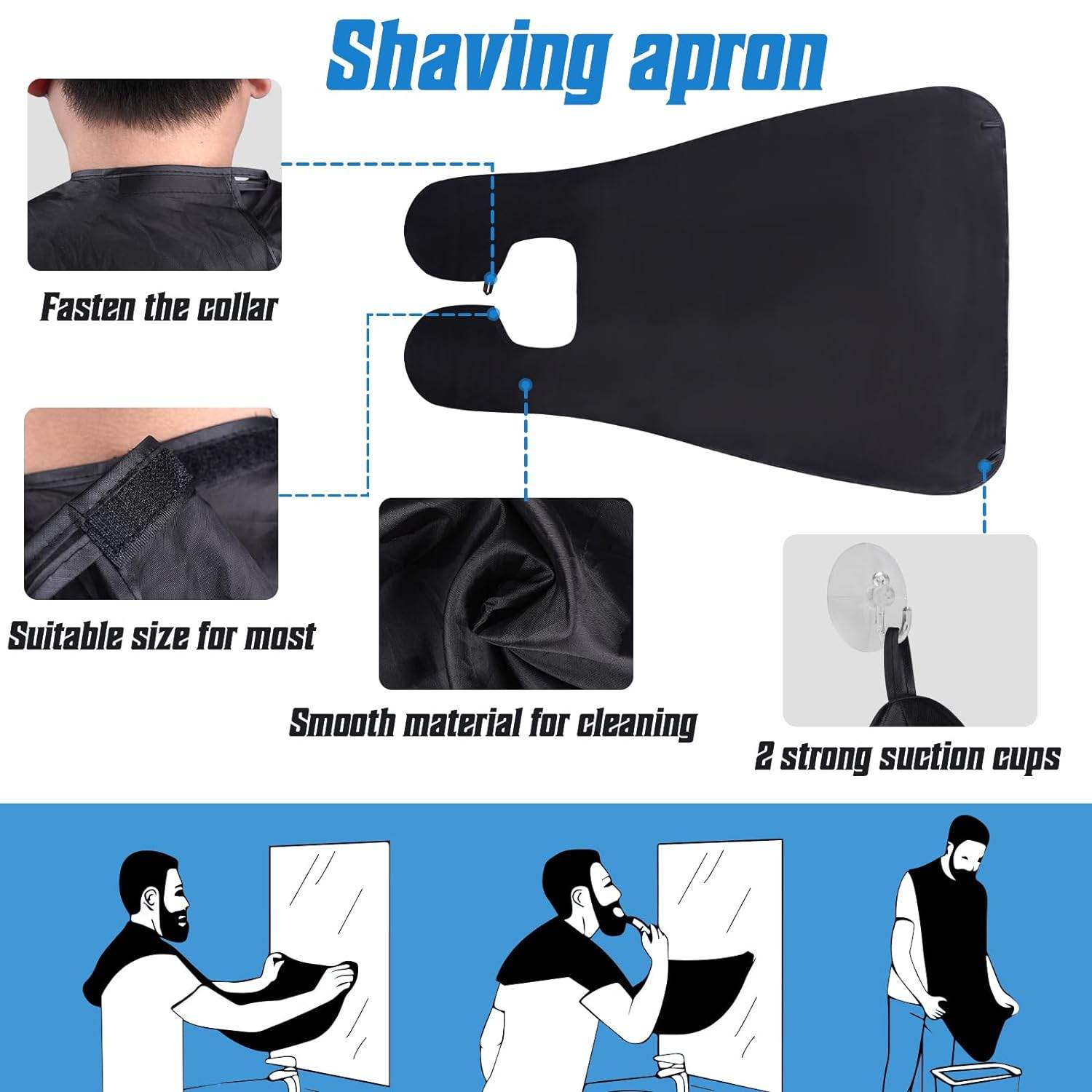 Beard Brush Comb Bib Scissors - - Men’s 5 Pieces Beard Growth Grooming Kit- Natural Boar Bristle Brush Beard Care - Concordia Style Boutique