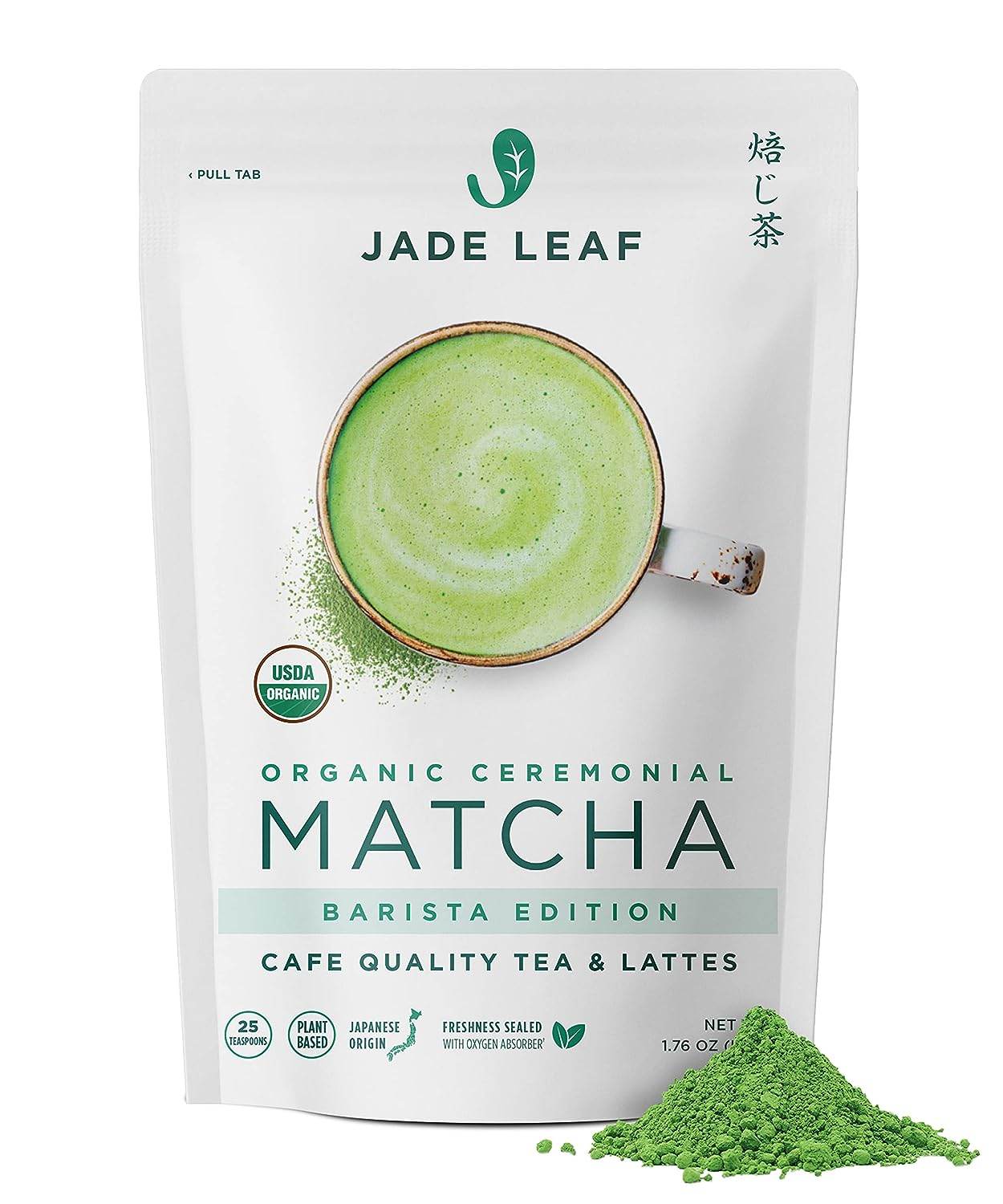 Jade Leaf Matcha Organic Green Tea Powder - Culinary Grade Premium Second Harvest - Authentic Japanese Origin (1.06 Ounce Pouch) - Concordia Style Boutique