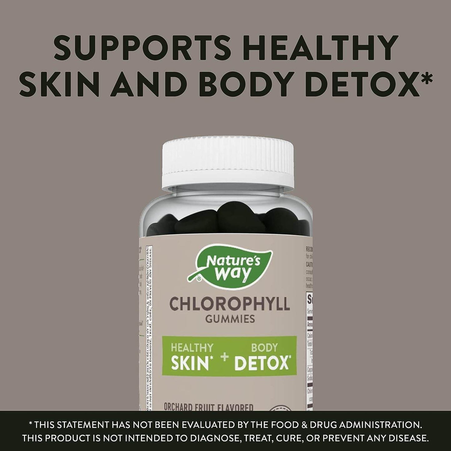 Chlorophyll Gummies, Internal Deodorant*, Supports Healthy Skin and Body Detox*, Orchard Fruit Flavored, 60 Gummies - Concordia Style Boutique