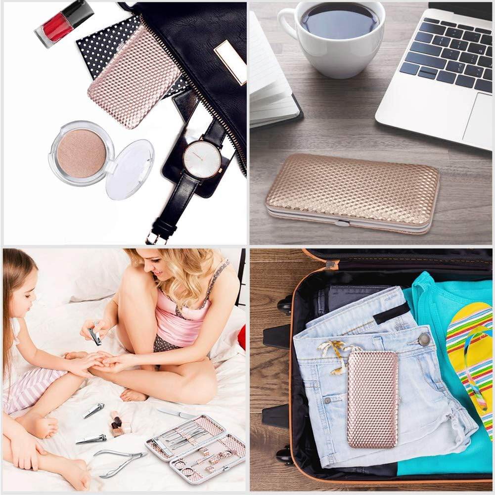 Manicure Set Professional Nail Clippers Set, 12Pcs Manicure Kit Stainless Steel Nail Kit for Women, Pedicure Set Nail Grooming Kit with Travel Case(Rose Gold) - Concordia Style Boutique