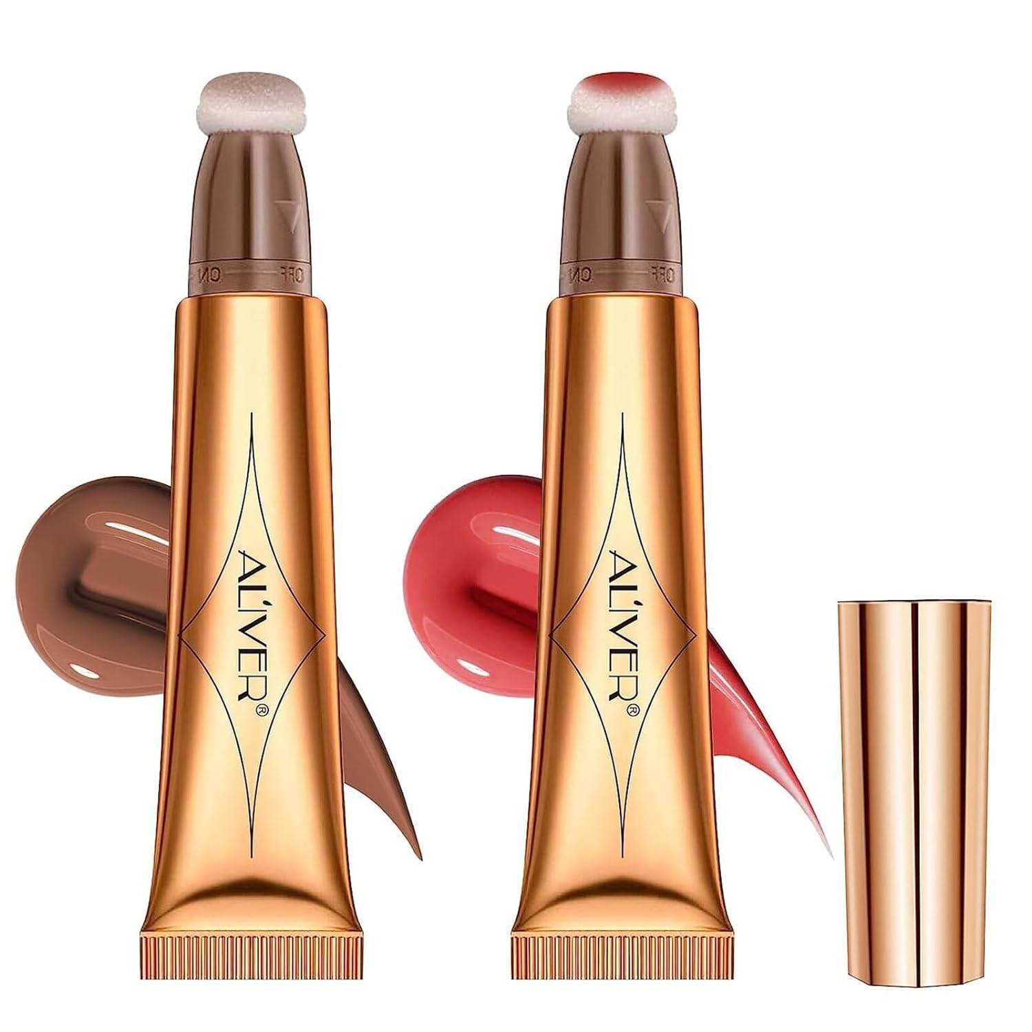 2 Pack Liquid Contour Beauty Wand, Liquid Face Concealer + Hydrating Liquid Blush Pen with Cushion Applicator Attached Easy to Blend, Long Lasting & Smooth Natural Matte Finish Makeup Pencil - Concordia Style Boutique