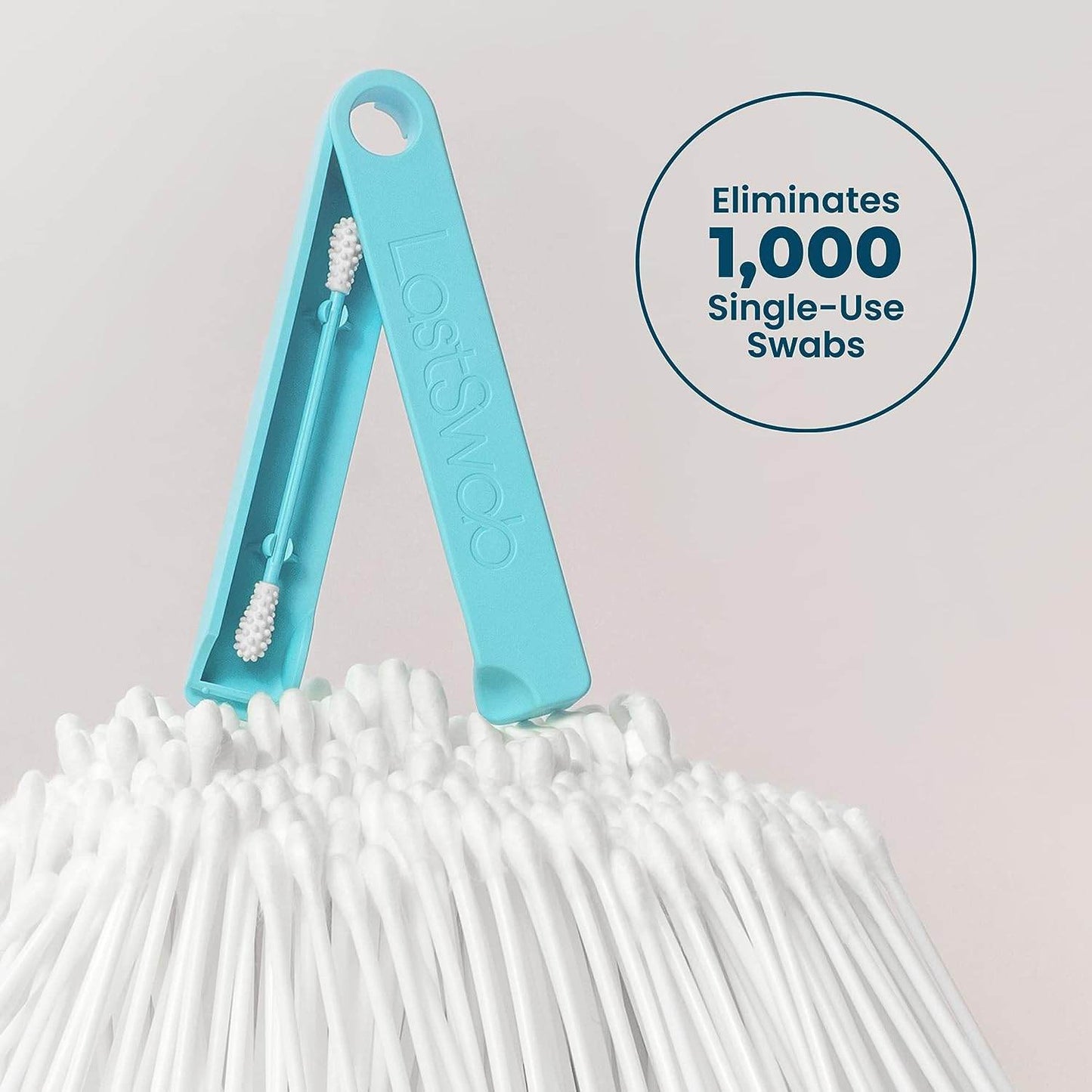 LastSwab® Reusable Cotton Swabs for Ear Cleaning - The Sustainable and Sanitary Alternative to Single-Use Q Tips - Zero Waste and Easy to Clean - Comes with a Convenient Travel Case Holder - Black - Concordia Style Boutique