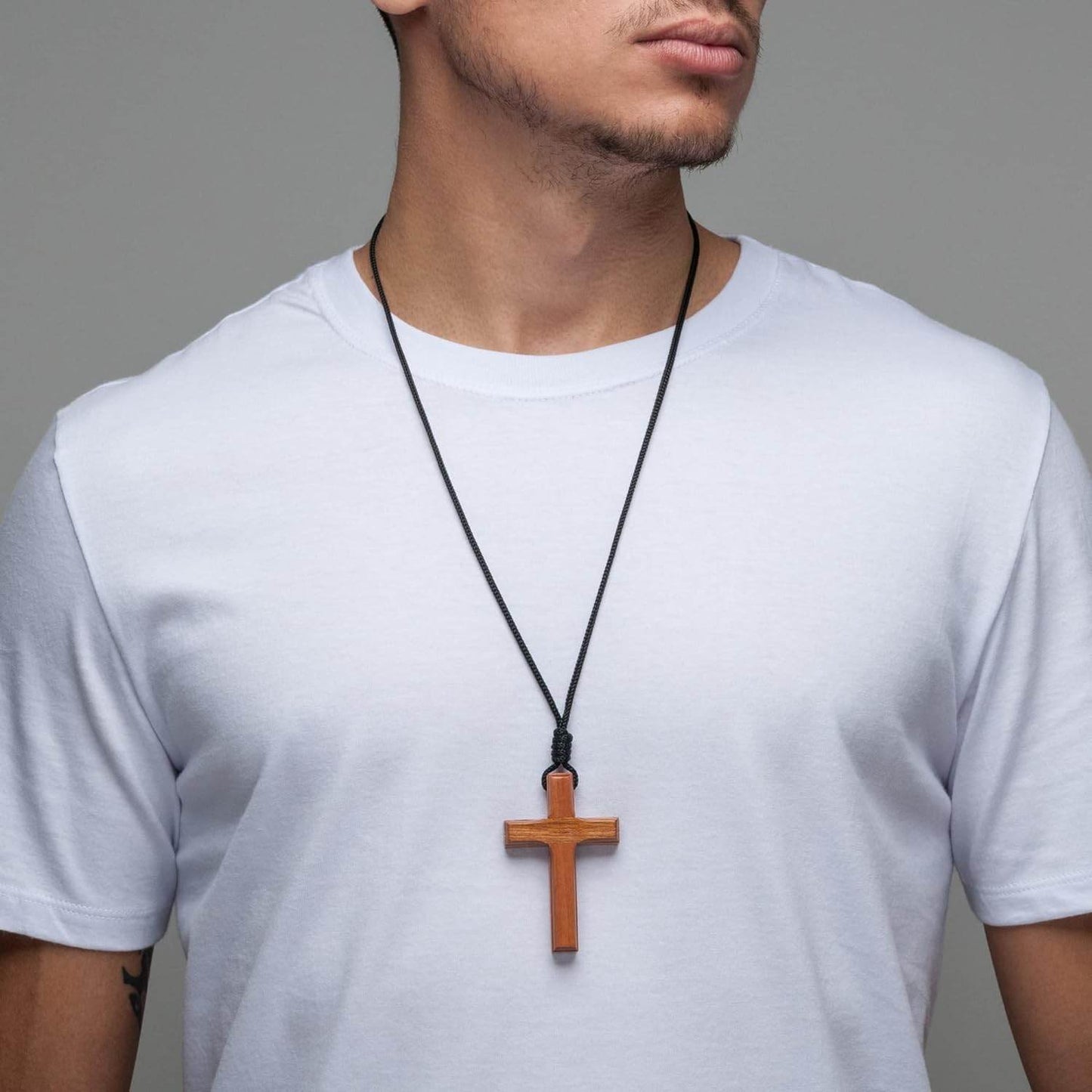 Intercession Wood Cross on Cord - Made in Brazil - Concordia Style Boutique