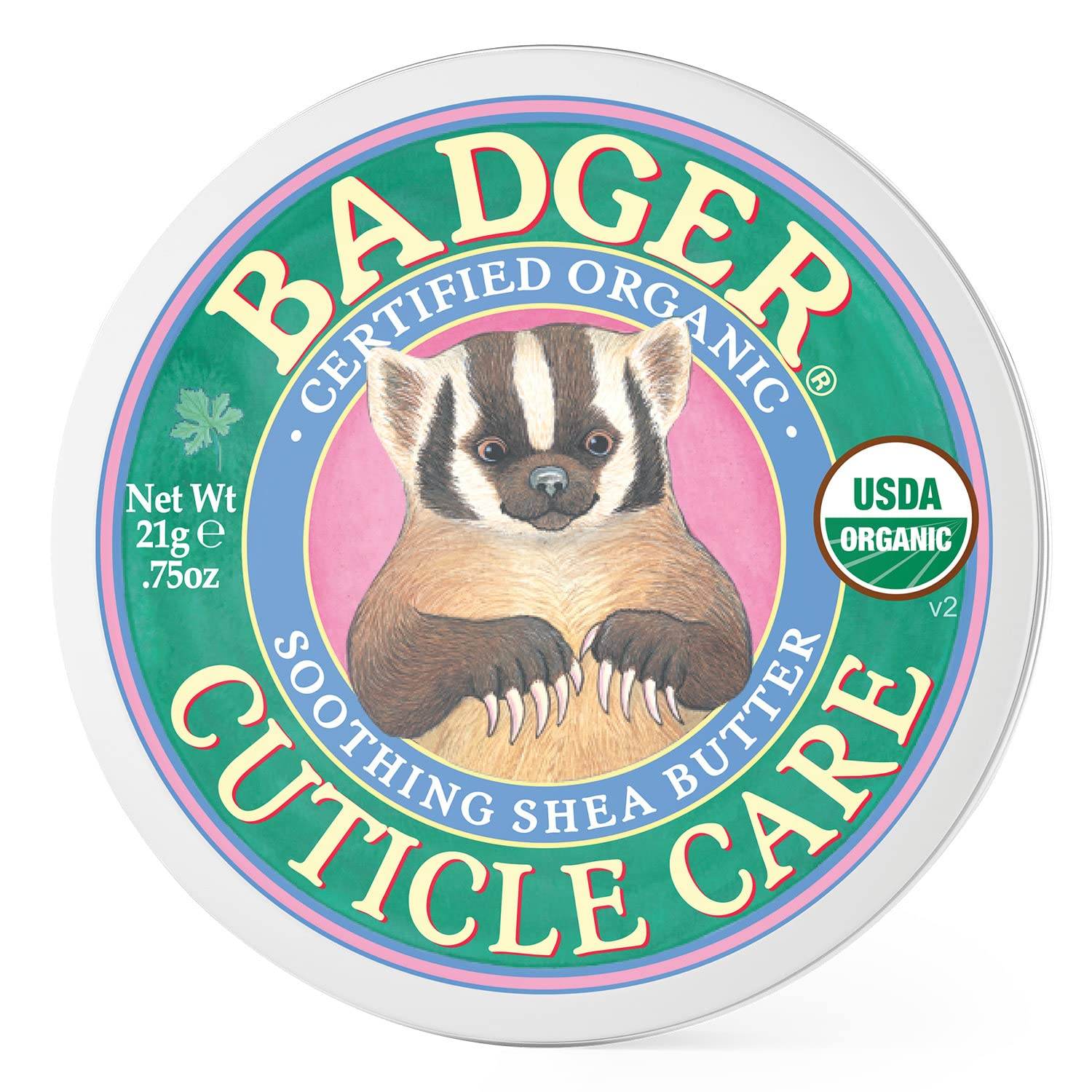 Badger Organic Cuticle Care Balm - Natural Nail Care Cream with Shea Butter, Vitamin-Rich Seabuckthorn Extract to Strengthen, Soothe & Restore Dry & Splitting Cuticles – Light Citrus Scent - .75oz - Concordia Style Boutique