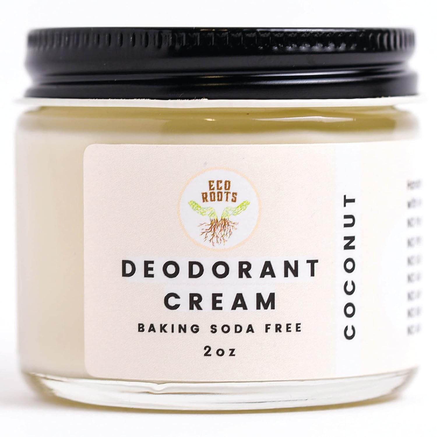 ECO ROOTS - Natural Deodorant for Women & Men | Organic Deodorant Cream Non Aluminum | Baking Soda Free Healthy Deoderant for Body & Private Parts | All Vegan Pit Paste Zero Sweat | Coconut Scent - Concordia Style Boutique