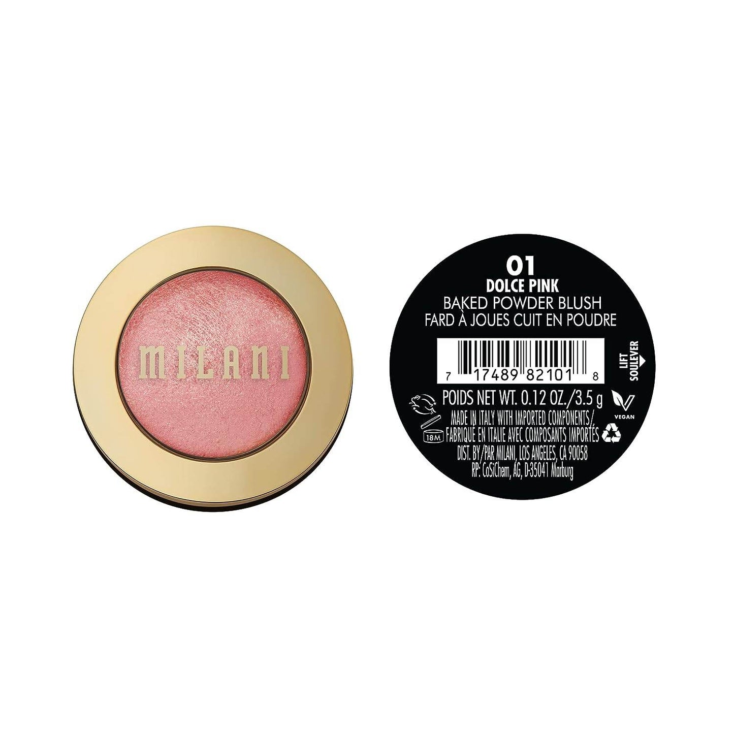 Milani Baked Blush - Dolce Pink (0.12 Ounce) Cruelty-Free Powder Blush - Concordia Style Boutique