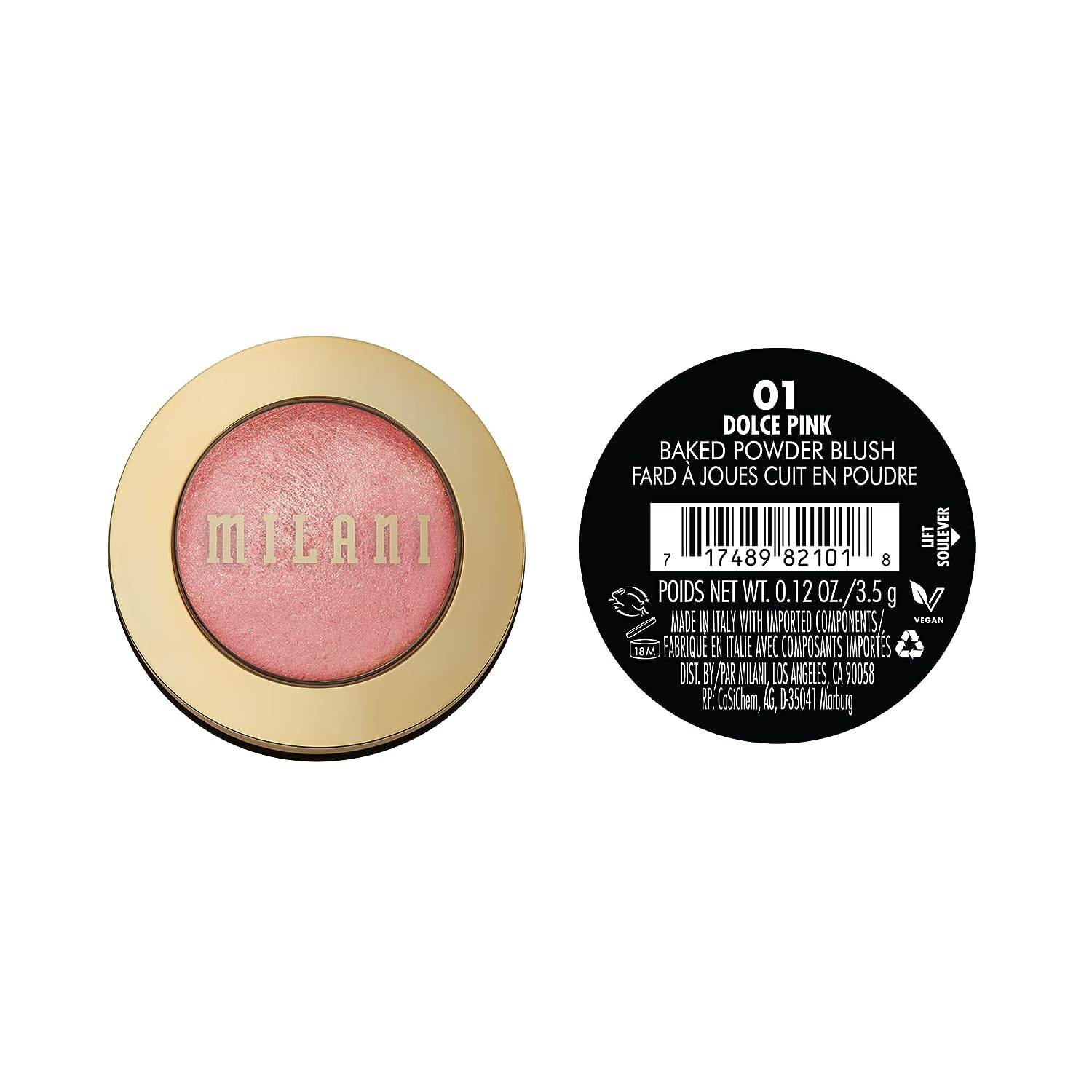 Milani Baked Blush - Dolce Pink (0.12 Ounce) Cruelty-Free Powder Blush - Concordia Style Boutique