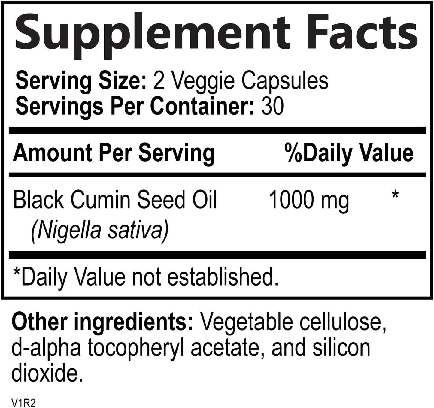 Premium Black Seed Oil Capsules Cold-Pressed Vegan 1000mg - Extra Strength Nigella Sativa Black Seed Oil, Nature's Pure Black Cumin Seed Oil for Immune, Hair and Brain Support, Non-GMO - 60 Capsules - Concordia Style Boutique