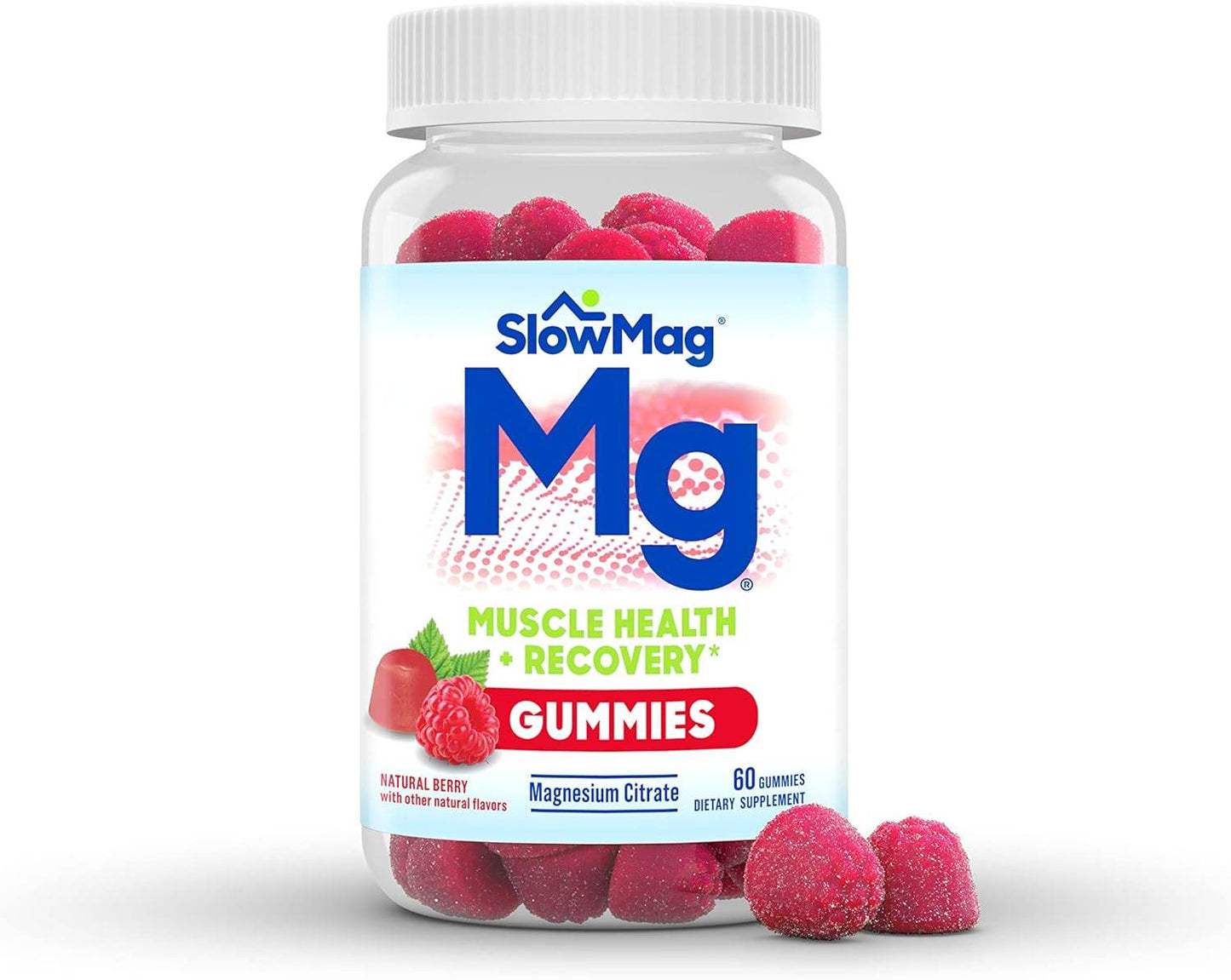 Slow-Mag Mg Muscle Health + Recovery Gummies, Magnesium Citrate in 60ct - Concordia Style Boutique
