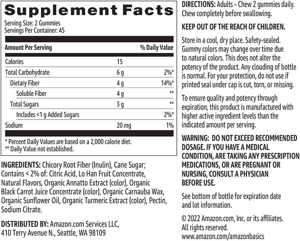 Fiber Gummies (4 g) -90 Gummies (2 per Serving) - Concordia Style Boutique