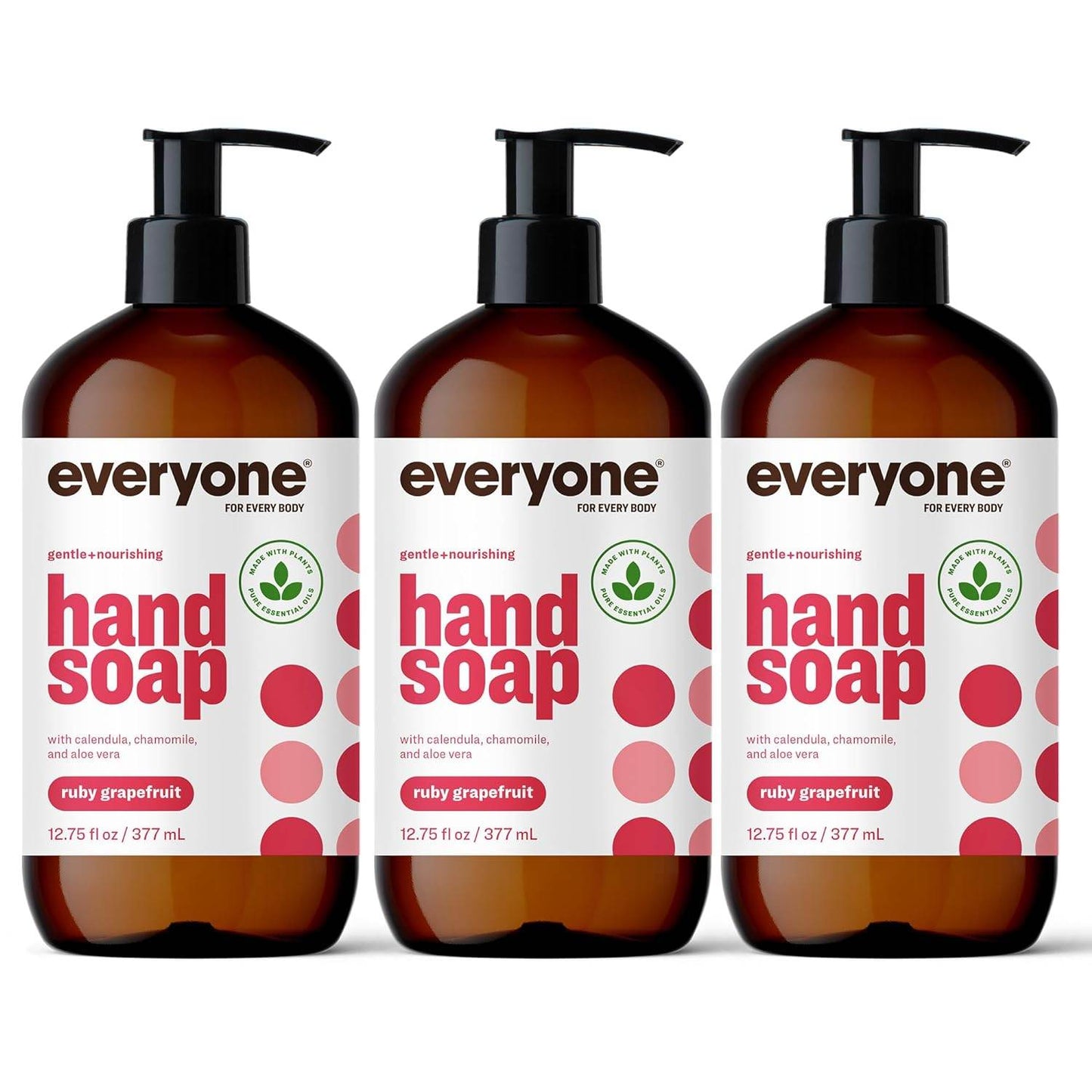 Everyone Liquid Hand Soap, 12.75 Ounce (Pack of 3), Lavender and Coconut, Plant-Based Cleanser with Pure Essential Oils - Concordia Style Boutique