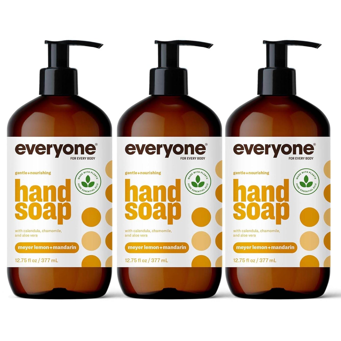 Everyone Liquid Hand Soap, 12.75 Ounce (Pack of 3), Lavender and Coconut, Plant-Based Cleanser with Pure Essential Oils - Concordia Style Boutique