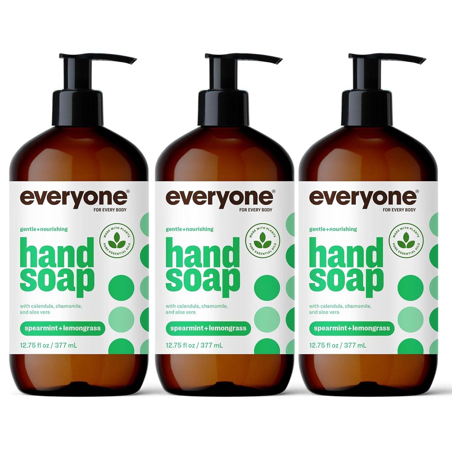 Everyone Liquid Hand Soap, 12.75 Ounce (Pack of 3), Lavender and Coconut, Plant-Based Cleanser with Pure Essential Oils - Concordia Style Boutique