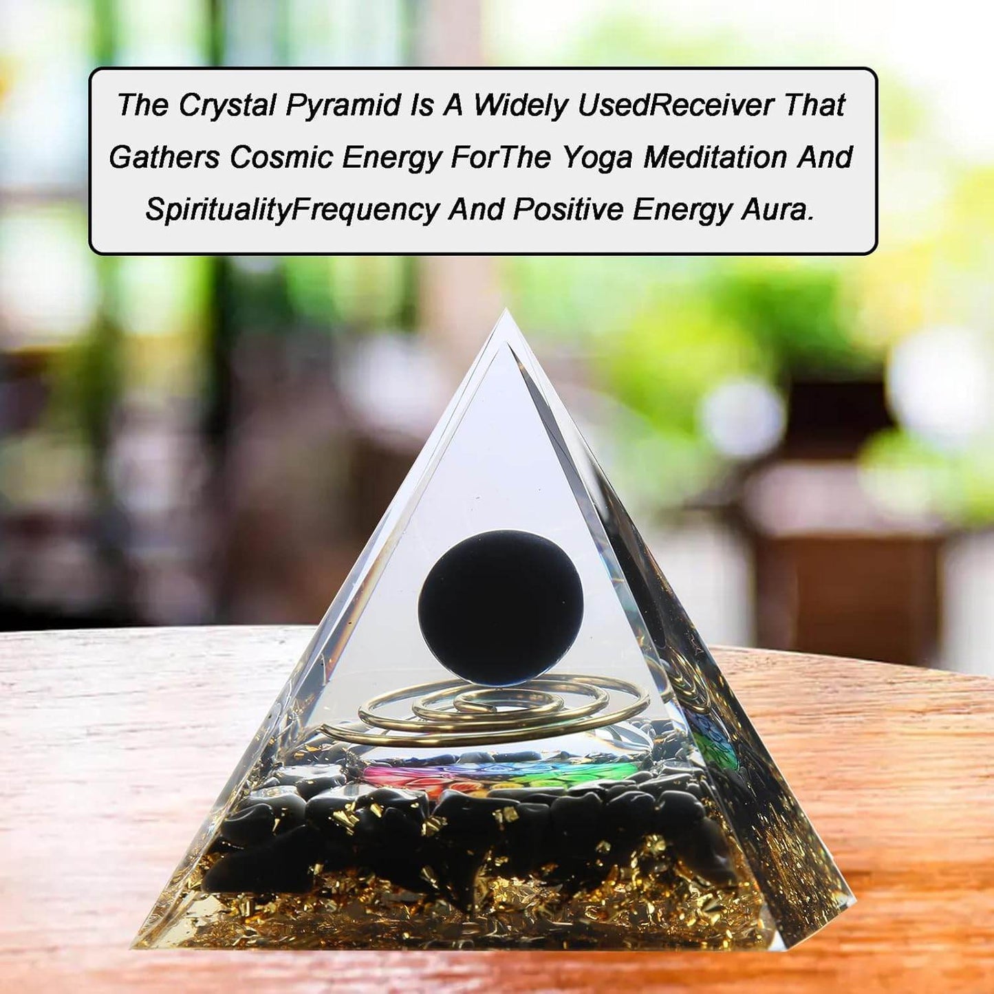Orgone Pyramid for Positive Energy, Crystal Pyramid Orgonite Pyramid Protection - Concordia Style Boutique