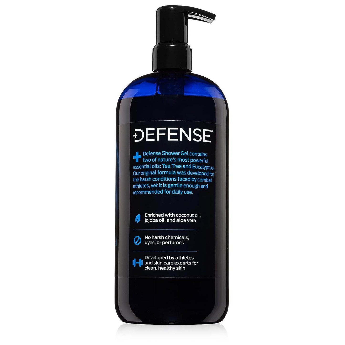 Defense Soap Organic Tea Tree Body Wash | All Natural Shower Gel with Tea Tree Oil, Eucalyptus Oil, and Aloe Vera. Wrestling Inspired, For All Mens & Womens Skin Types. 32 oz - Concordia Style Boutique